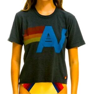 Aviator Nation logo tee - Charcoal